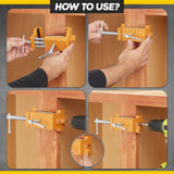 Cabinet Clamps (2 Pack) Protective Case Included