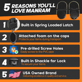 Conduit Carrier Kit 6 Inch Diameter (Black) - PVC Conduit Carrier, Mounting Hardware Included