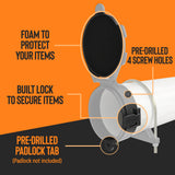 Conduit Carrier Kit 6 Inch Diameter (Black) - PVC Conduit Carrier, Mounting Hardware Included