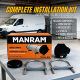 Conduit Carrier Kit 6 Inch Diameter (Black) - PVC Conduit Carrier, Mounting Hardware Included