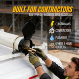 Conduit Carrier Kit 6 Inch Diameter (Black) - PVC Conduit Carrier, Mounting Hardware Included