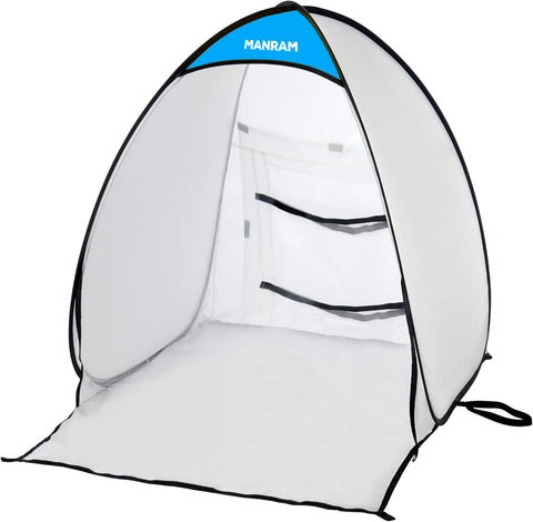 Portable Paint Tent (2.5x2.5x3.25 ft) Small Paint Booth with Built-in Floor, Built-in Straps, and Storage Bag
