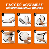 Portable Paint Tent (2.5x2.5x3.25 ft) Small Paint Booth with Built-in Floor, Built-in Straps, and Storage Bag